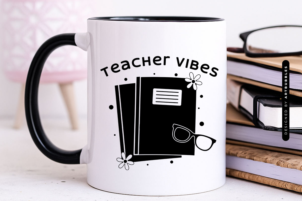 Teacher Vibes Floral SVG Cut File Mug Mockup Image.jpg