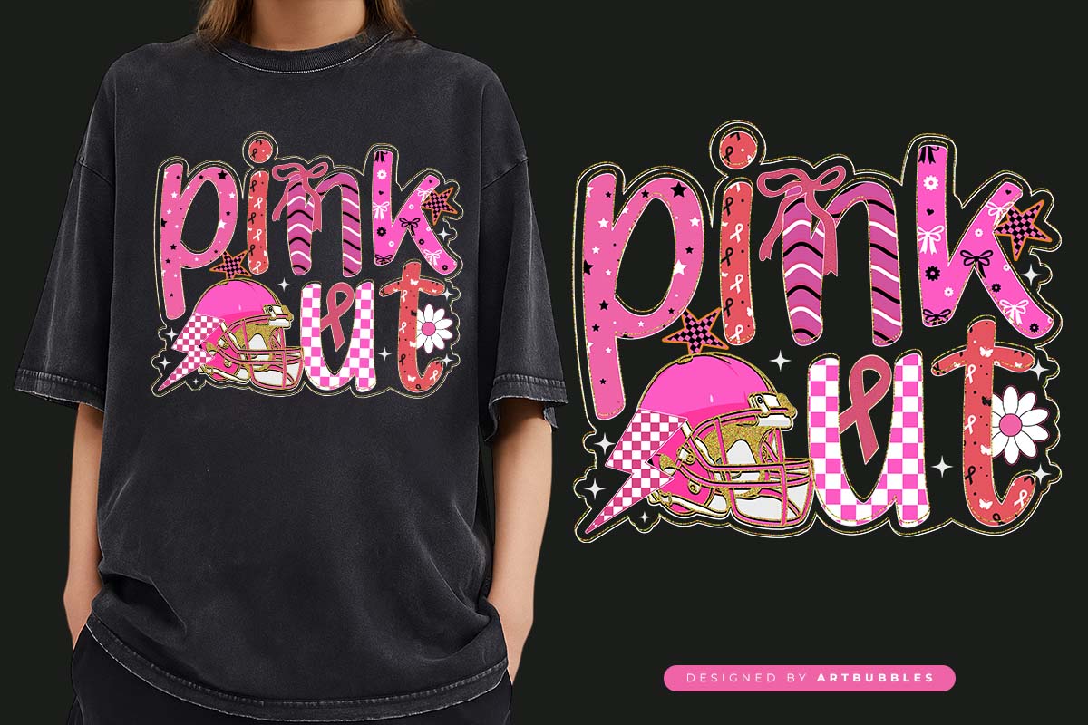 Pink Out - Coquette Breast Cancer Sublimation