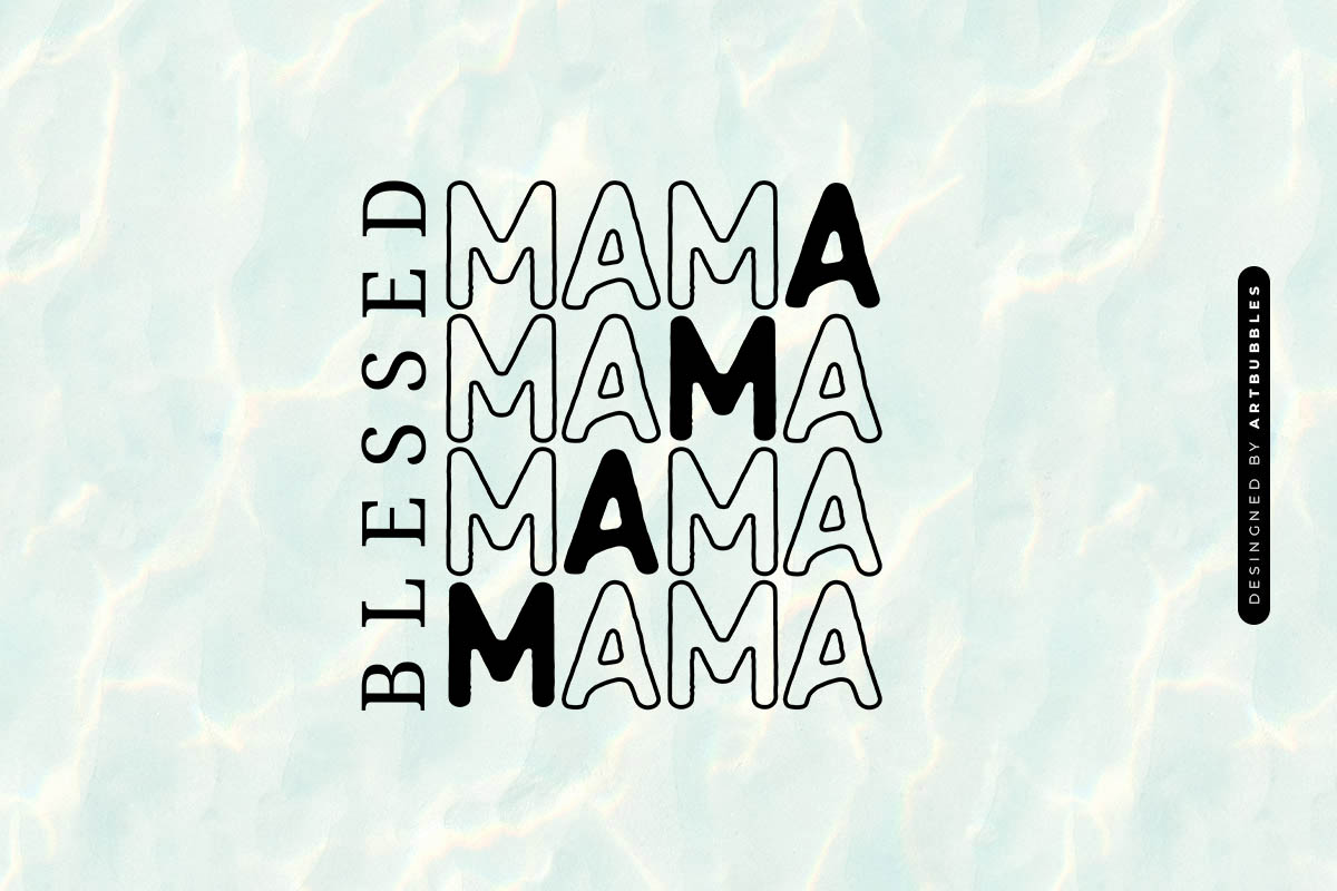 Blessed Mama - Mothers Day SVG Design Image.jpg