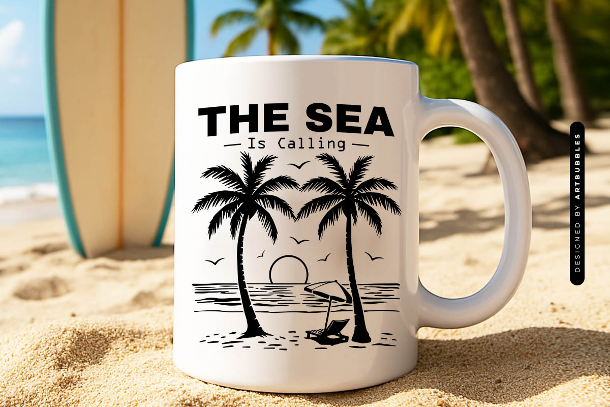 The Sea is Calling - Summer SVG for Cricut Mug Mockup Image.jpg