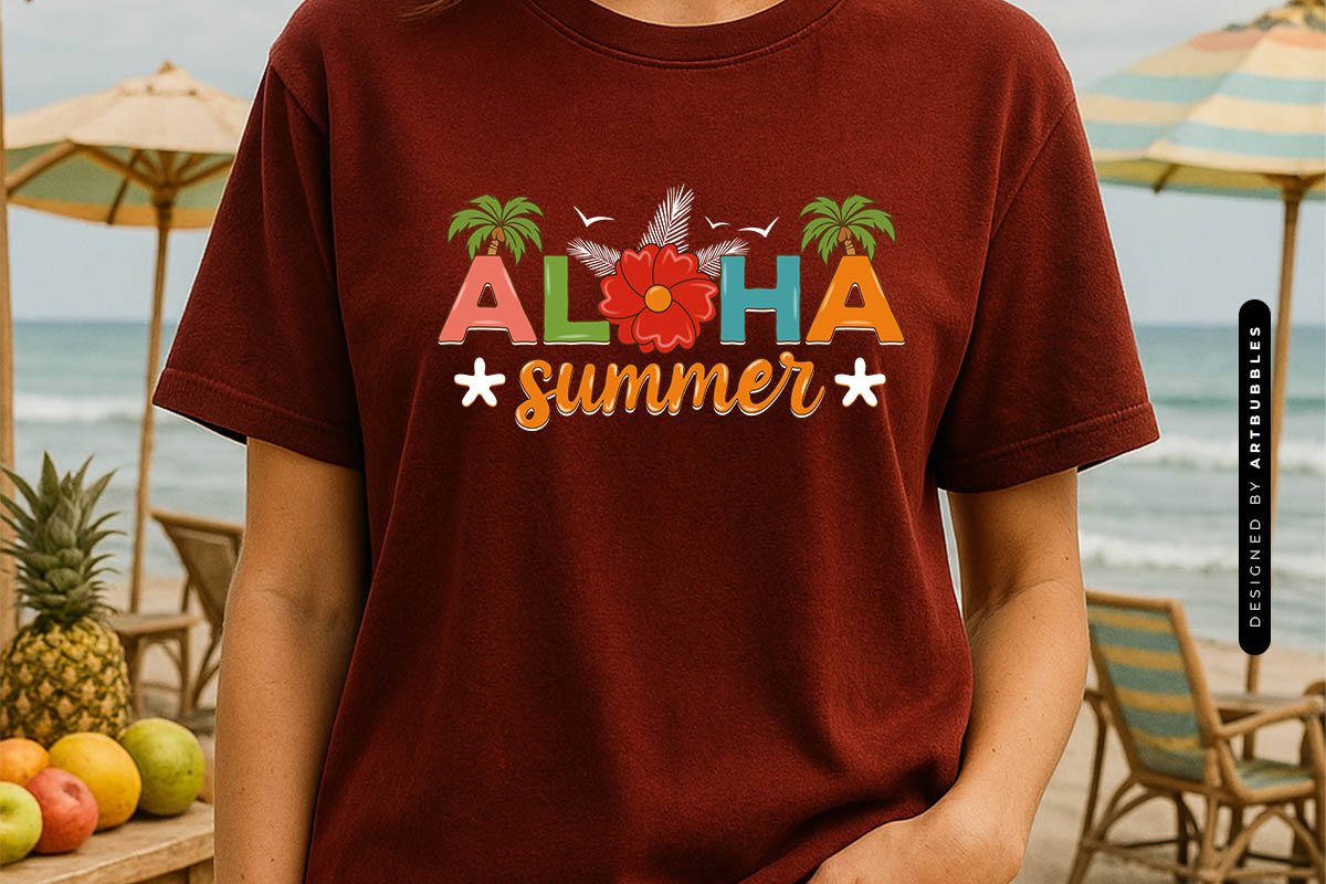 Aloha Summer Sublimation Design T-Shirt Mockup Image.jpg