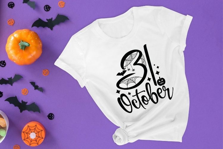 31 October - Halloween SVG Cut File Shirt Mockup Image.jpg