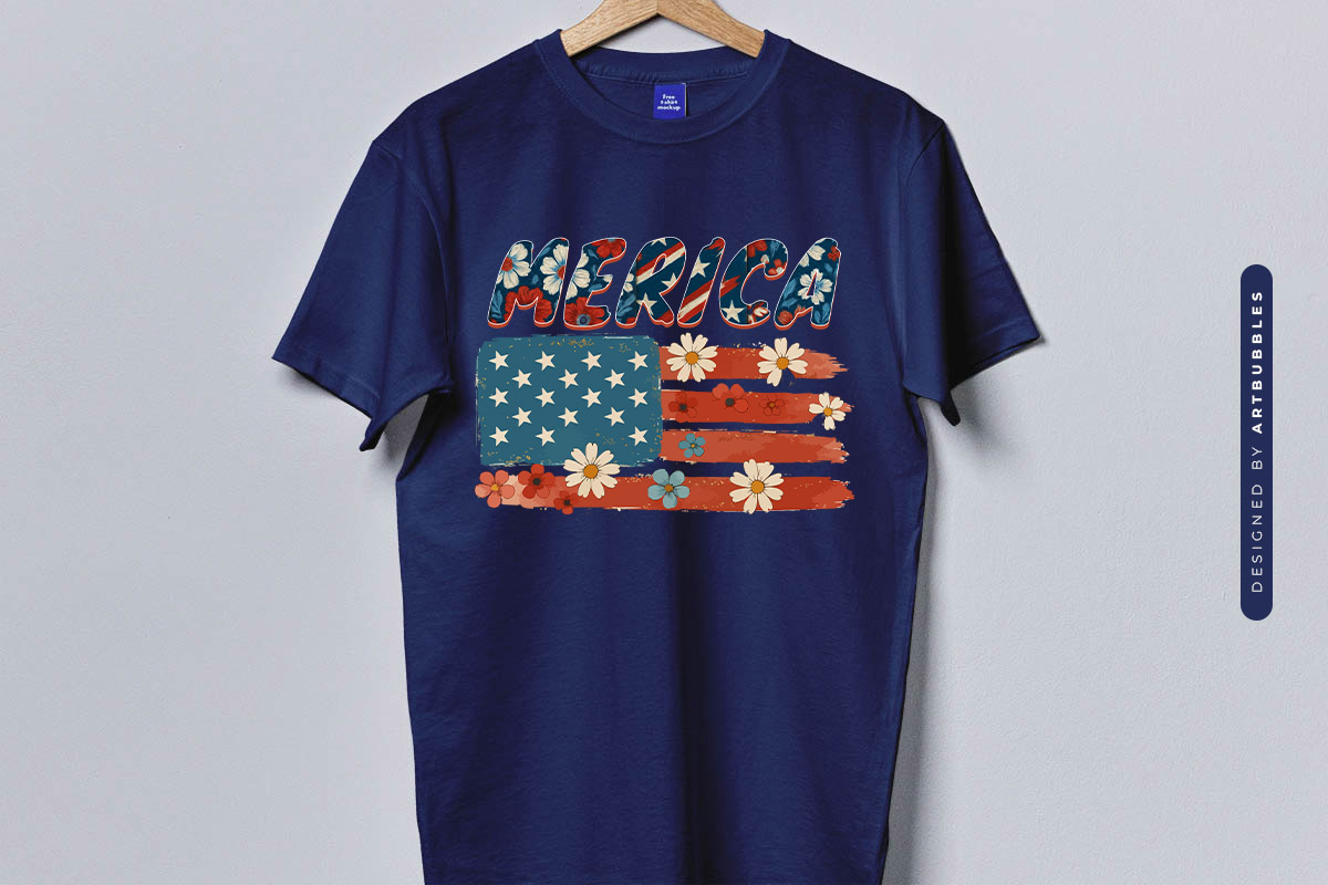 Merica - 4th of July Sublimation Design T-shirt Mockup Image.jpg