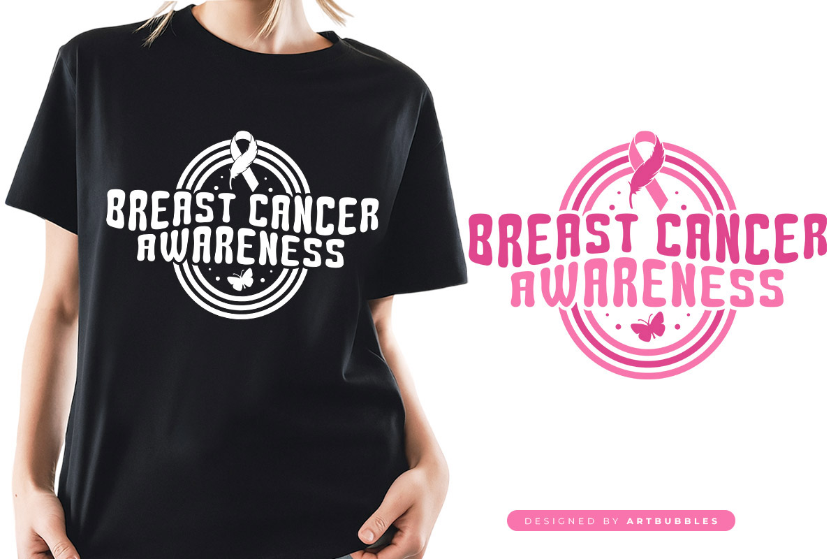 Breast Cancer Awareness Retro SVG Design