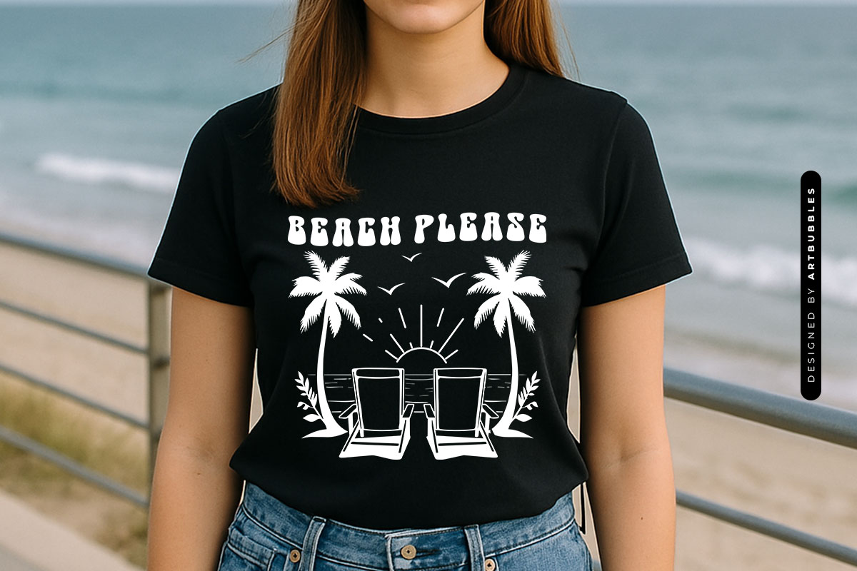 Beach Please - Summer SVG File T-shirt Mockup Image.jpg