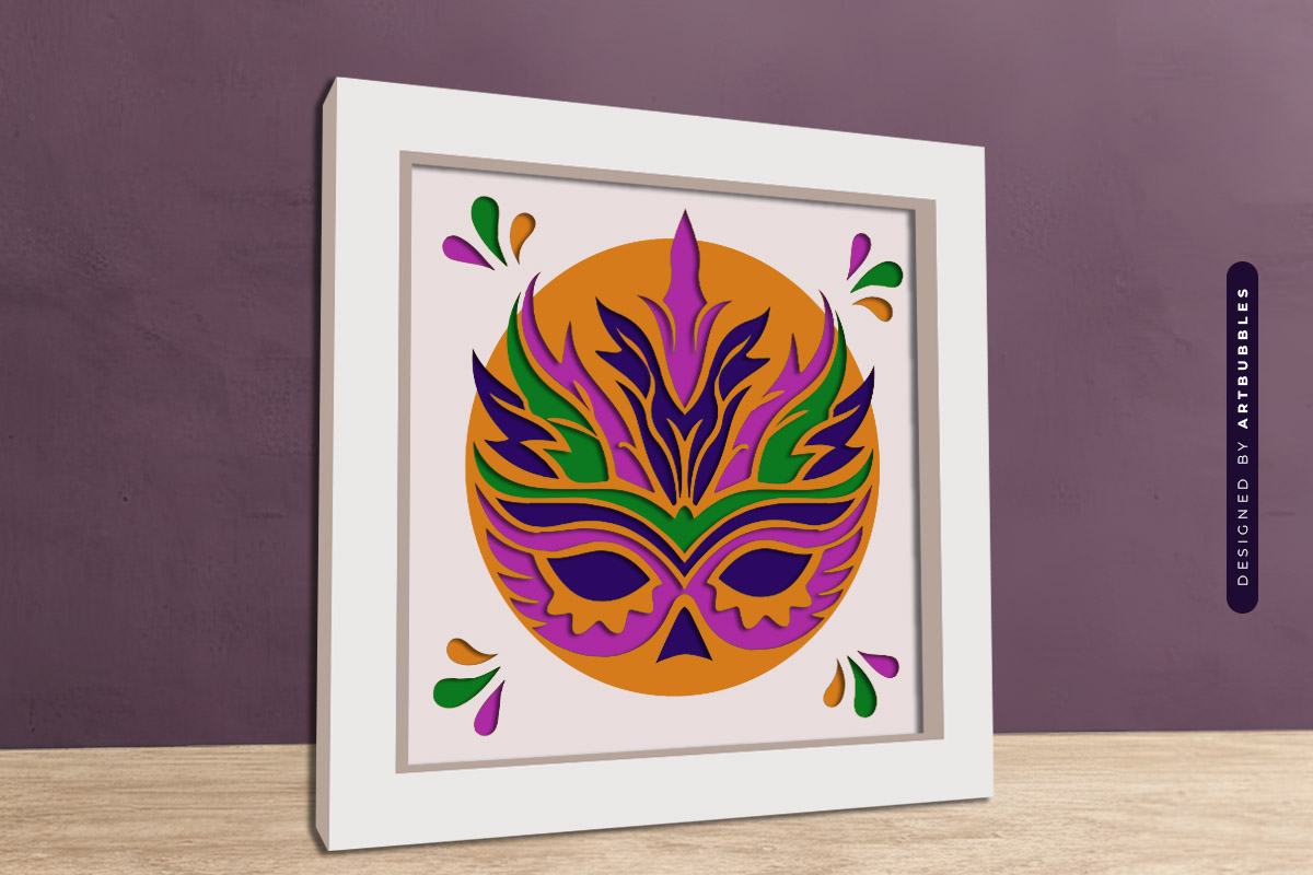 Layered Mardi Gras Shadow Box SVG File Image.jpg