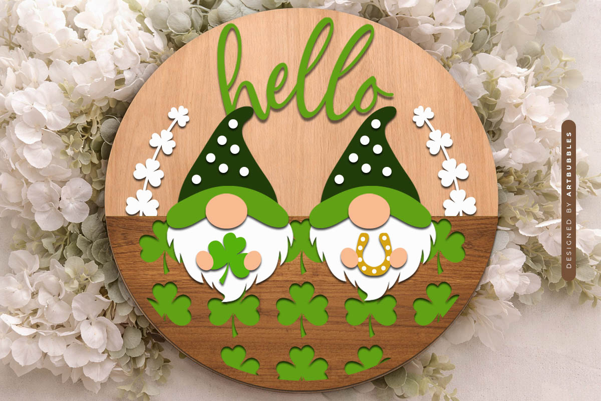 Happy St Patrick's Day Door Hanger SVG Bundle Image 6.jpg
