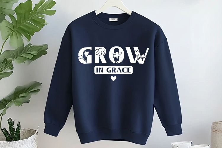 Grow in Grace - Wildflower Quote SVG File Sweatshirt Mockup Image.jpg