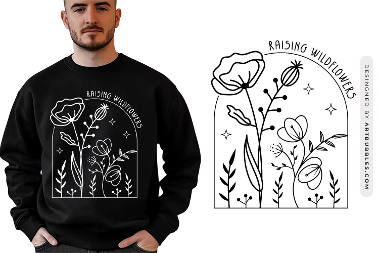 Raising Wildflowers SVG Cut File