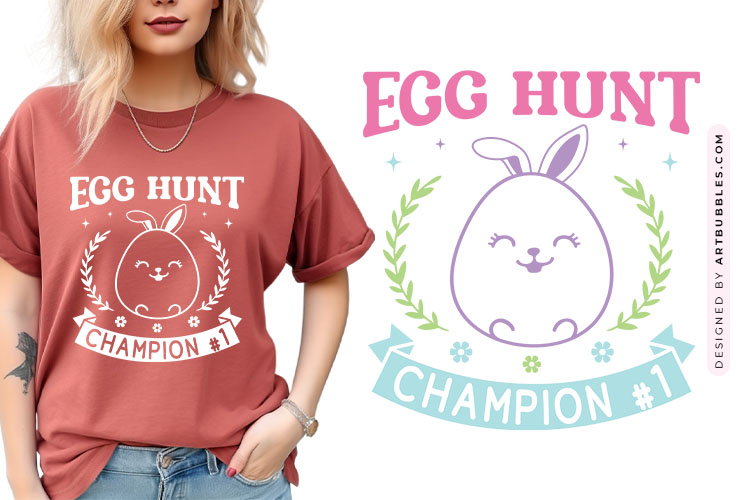 Egg Hunt Champion - Cute Easter SVG