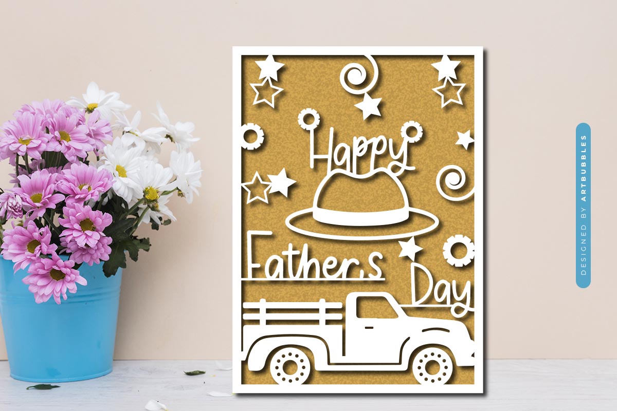 Happy Father's Day Card SVG Vector Image.jpg