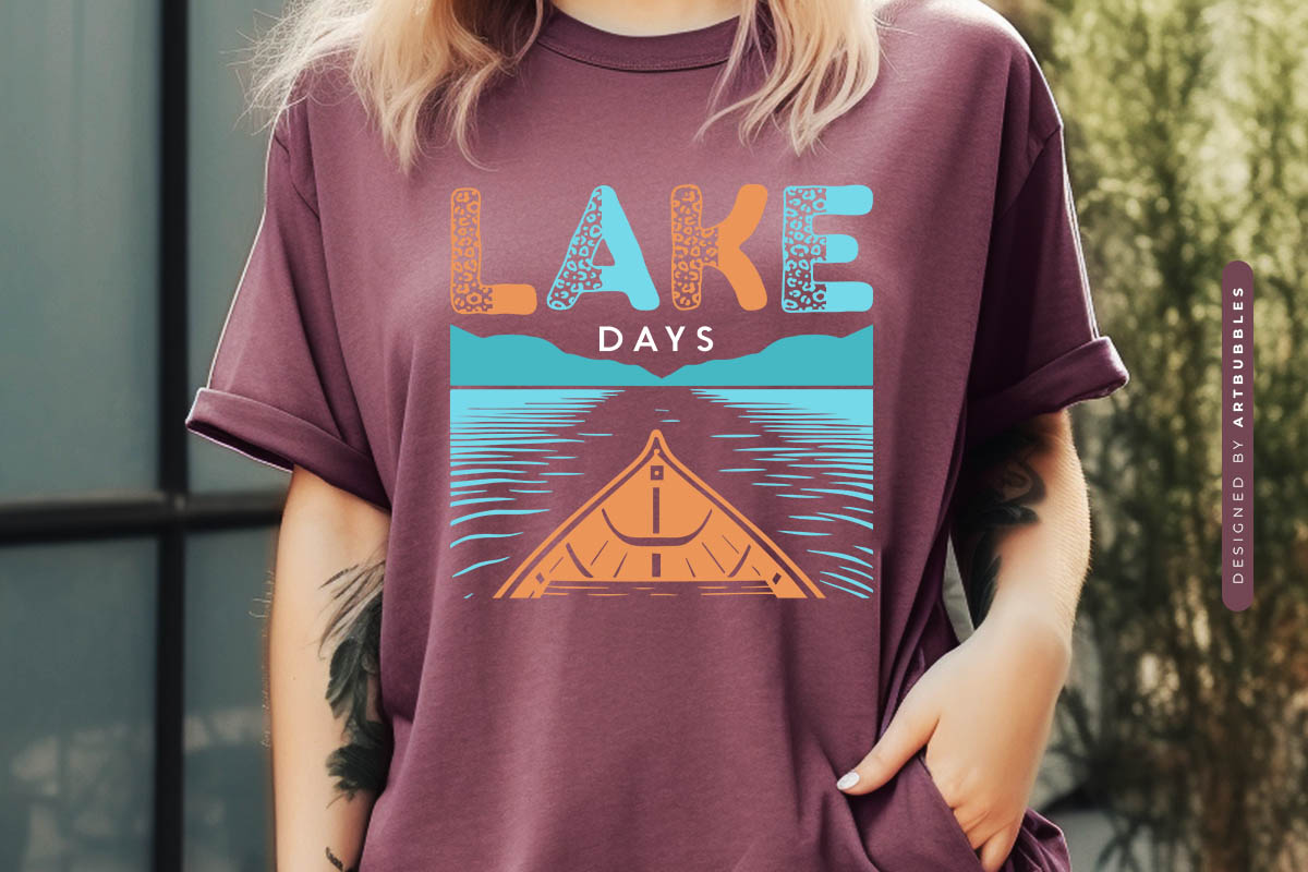 Lake Days SVG for Cricut Shirt Mockup Image.jpg