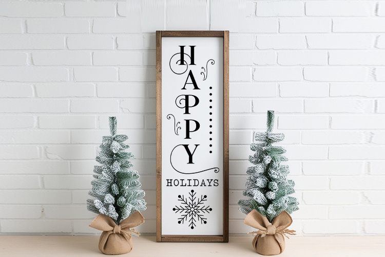 Happy Holidays - Winter Porch Sign SVG Design Image 2.jpg