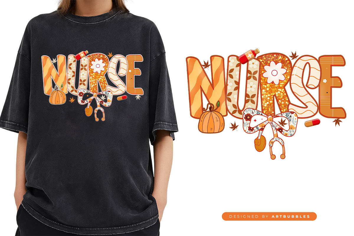 Preppy Nurse Fall Sublimation Transfer Image.jpg