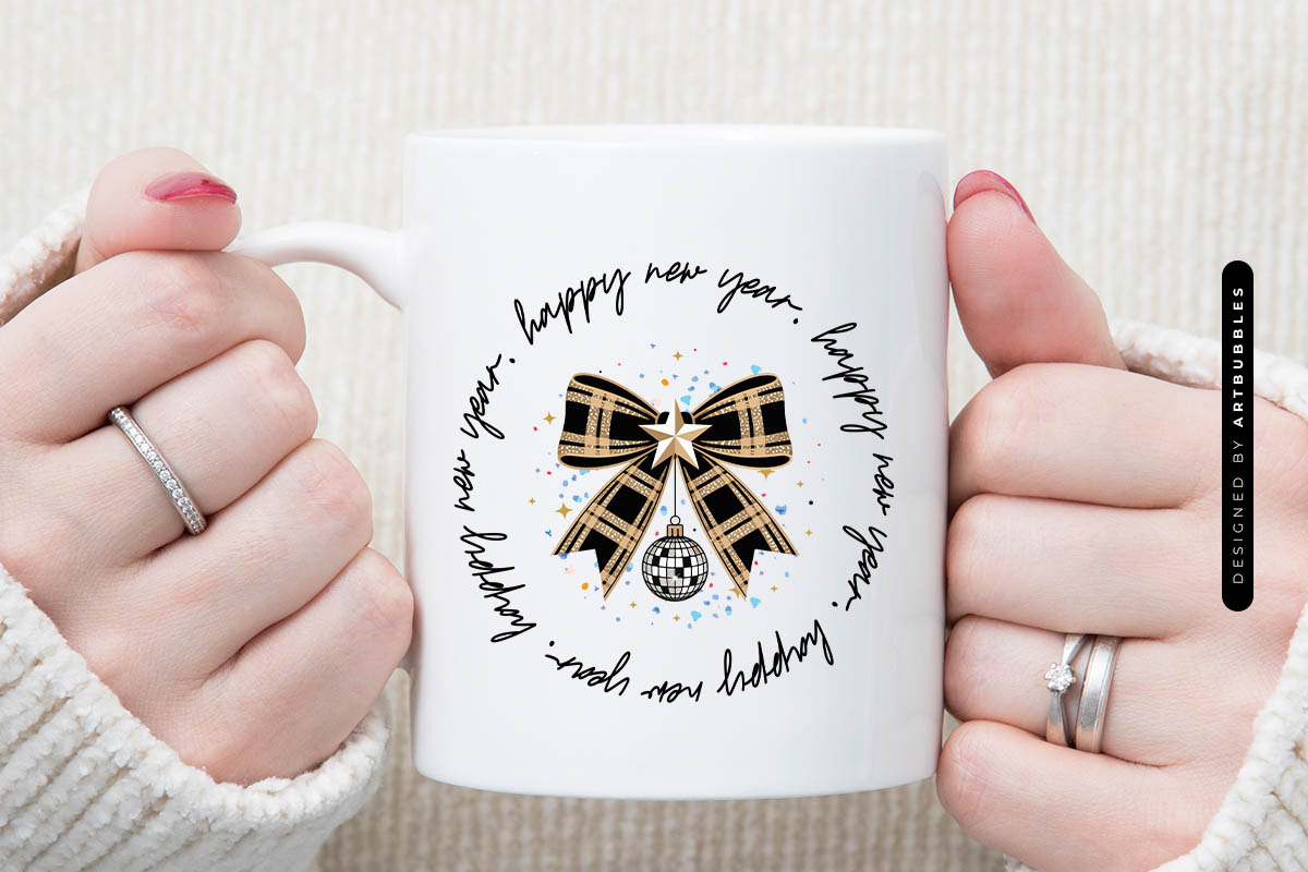Coquette Bow Happy New Year Sublimation Mug Mockup image.jpg