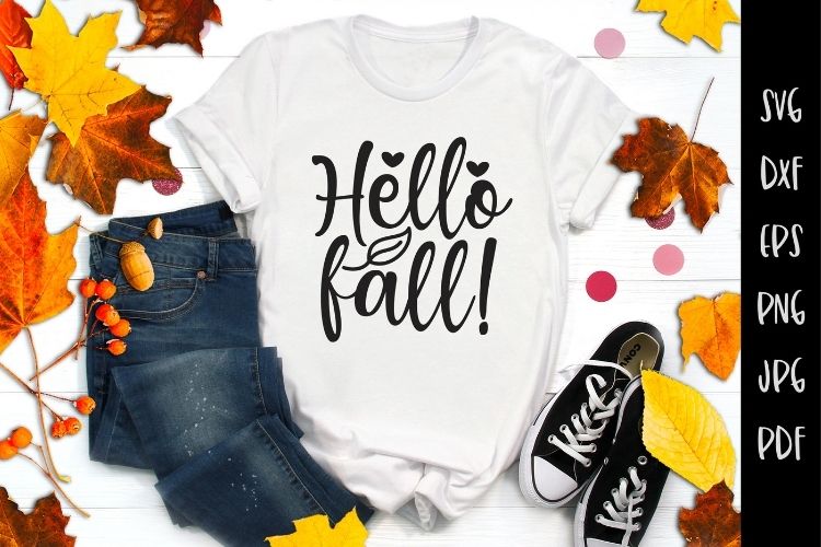 Hello Fall SVG Cutting File