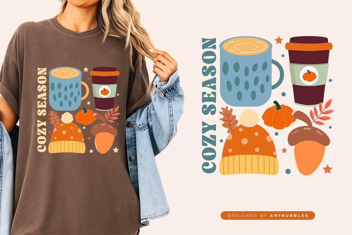 Cozy Season - Preppy Fall Sublimation PNG