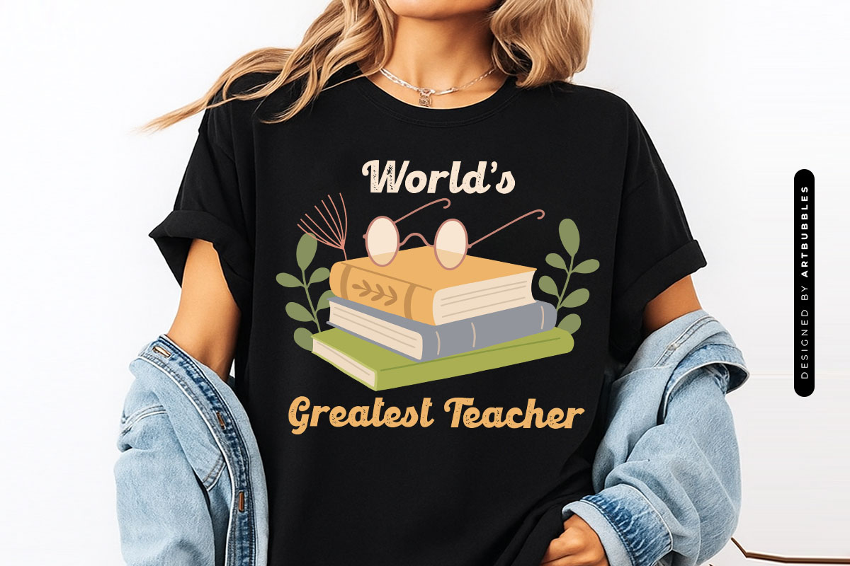 World's Greatest Teacher Retro Sublimation Tshirt Mockup Image.jpg