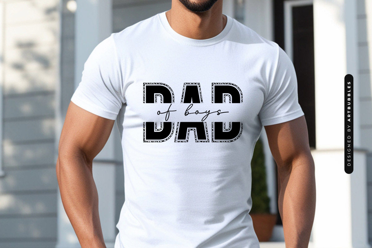 Dad Of Boys - Father's Day Cut File SVG Shirt Mockup Image.jpg
