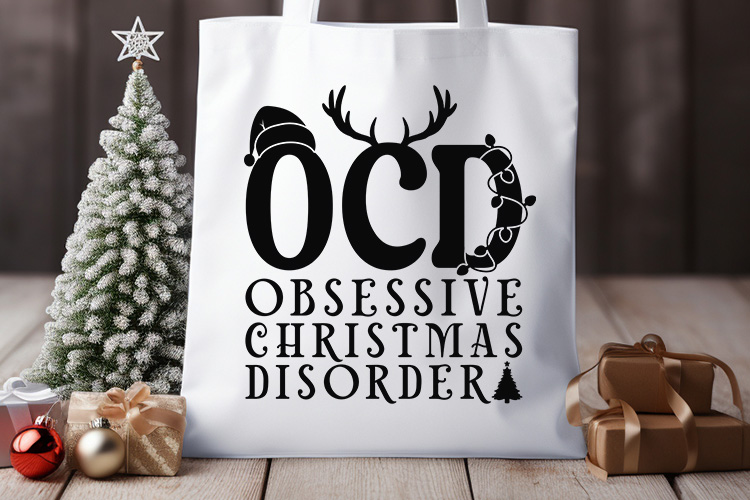 OCD Obsessive Christmas Disorder SVG Free Tote Bag Mockup Image.jpg