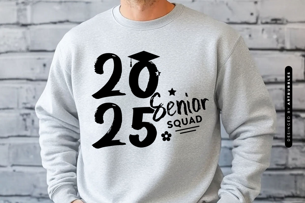 2025 Senior Squad - Graduation Design SVG Tshirt Mockup Image.jpg