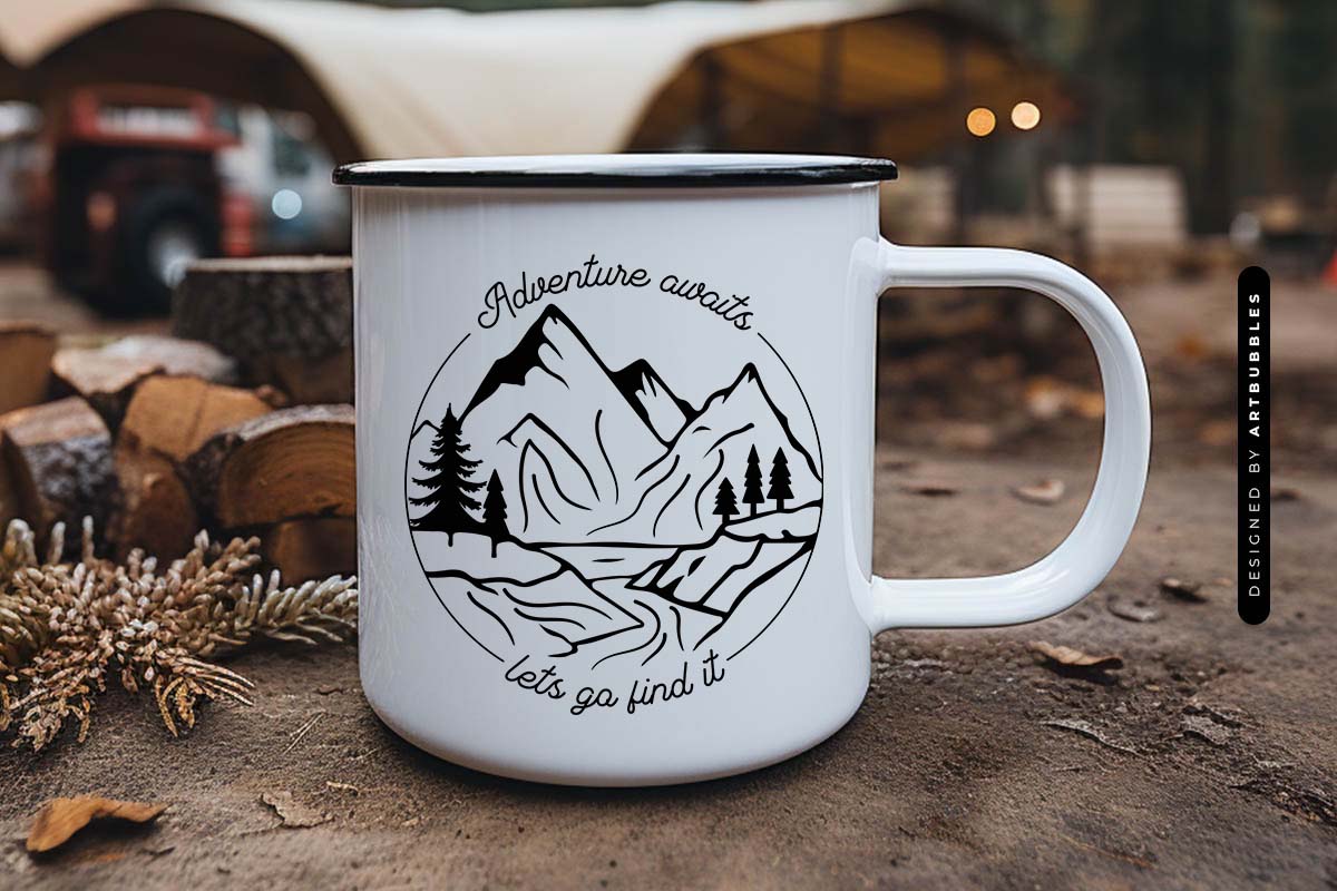 Adventure Awaits Let's Go Find It - Camping SVG Mug Mockup Image.jpg