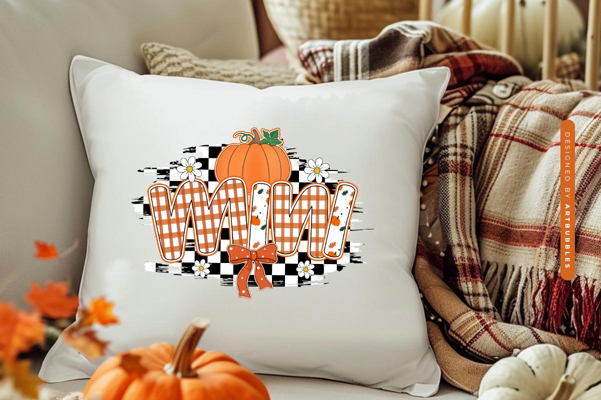 Coquette Mini - Preppy Fall Sublimation PNG Pillow Mockup image.jpg