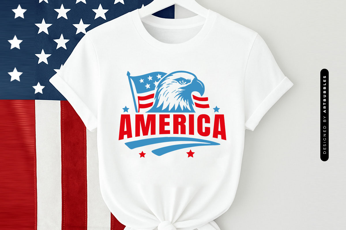 America - 4th of July Eagle SVG
