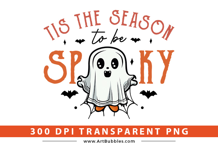 Tis the Season To Be Spooky, Vintage Halloween PNG