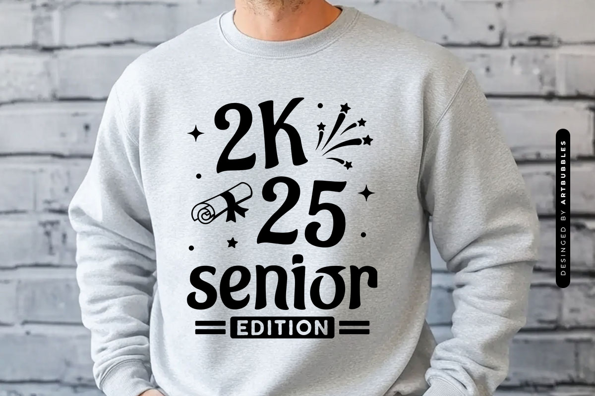 2k25 Senior Edition - Cute Graduation SVG Tshirt Mockup Image.jpg