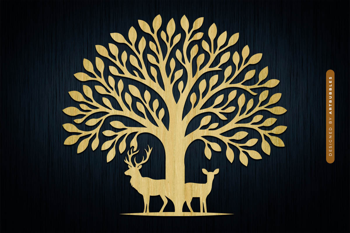 Laser Cut Reindeer Tree of Life SVG Image 2.jpg