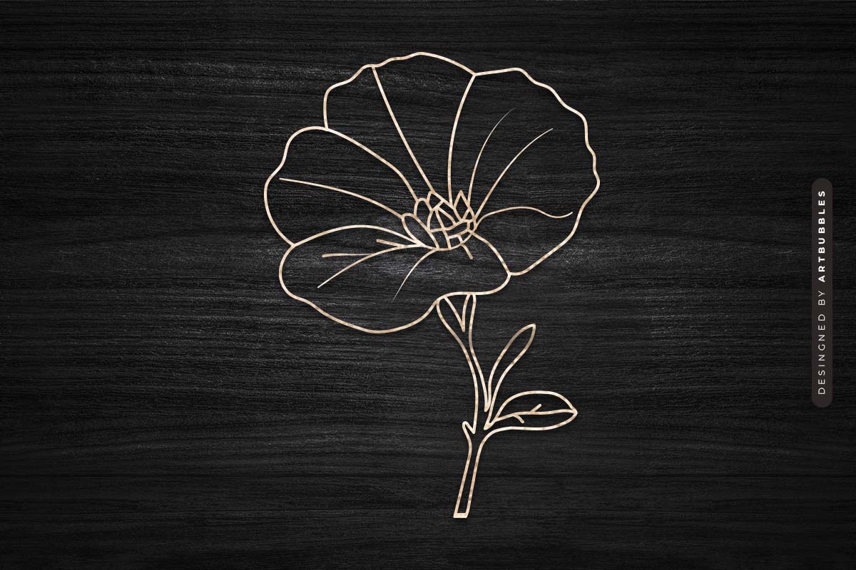 Morning Glory Laser Cut Flower SVG Image 3.jpg