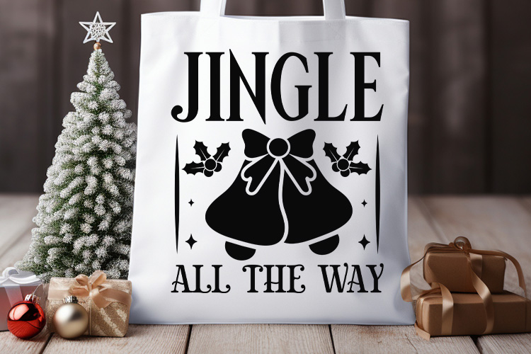 Jingle All the Way - Christmas SVG File Free Tote Bag Mockup Image.jpg