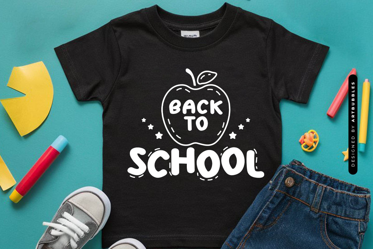 Hand Lettered Back To School SVG shirt Mockup Image.jpg