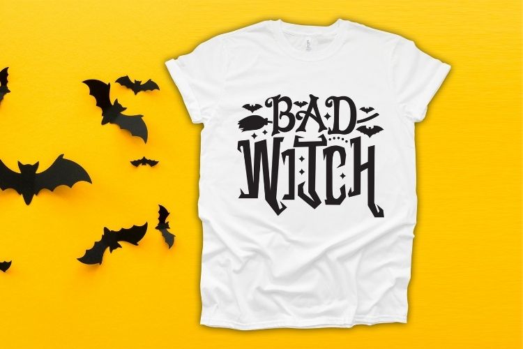 Bad Witch - Halloween SVG Vector Shirt Mockup Image.jpg