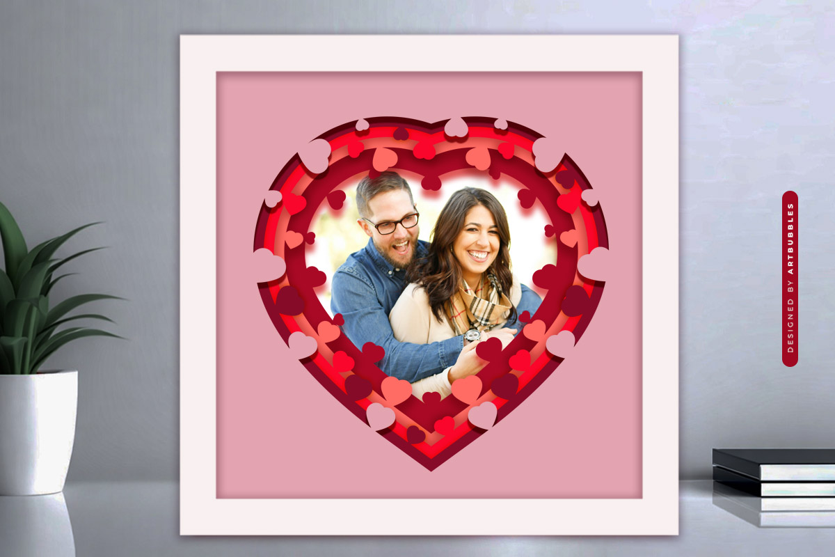 Custom Couple Phot0 3D Heart Shadow Box SVG image 3.jpg