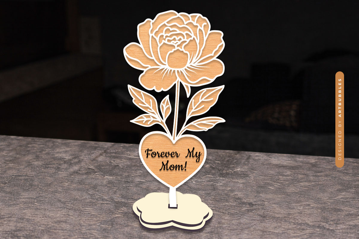 Mother's Day Personalized Stand Flower SVG Image.jpg