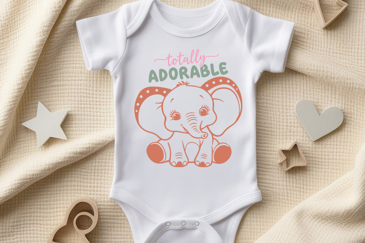 Totally Adorable - Creative Baby SVG Graphic Bodysuit Mockup Image.jpg
