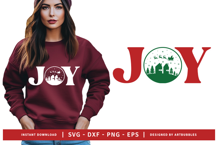 Joy - Cute Christmas SVG Free Image.jpg