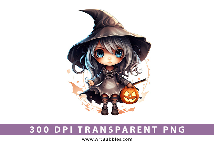 Baby Witch PNG Sublimation Design