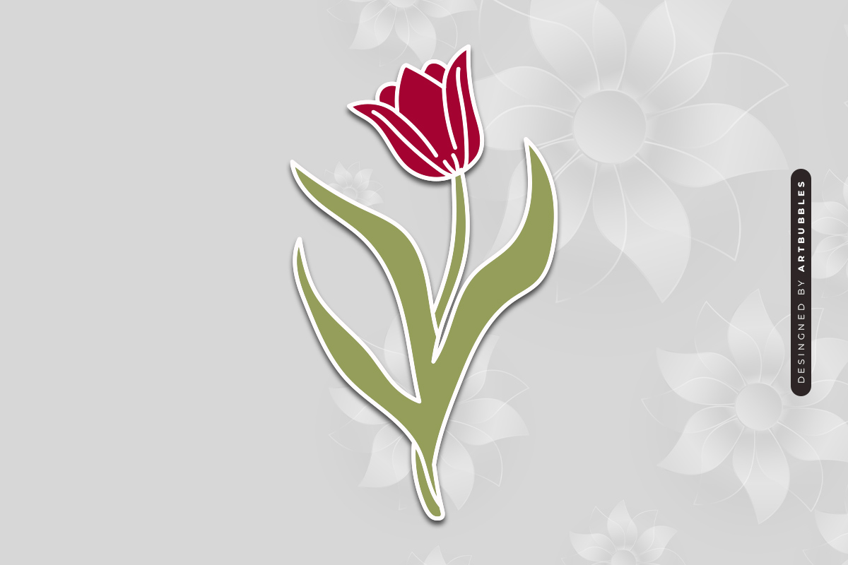 Tulip Laser Cut Wildflower SVG Image 2.jpg