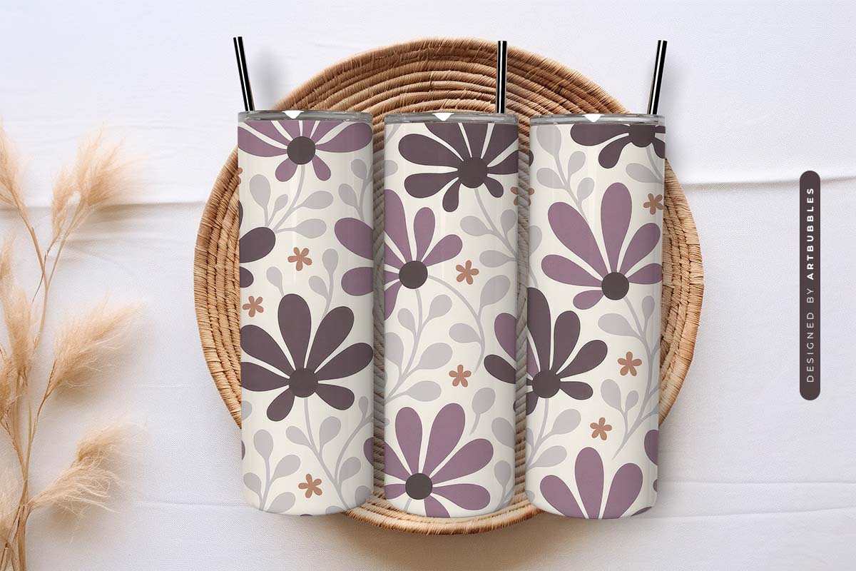 Wildflower Boho 20oz Tumbler Sublimation Design