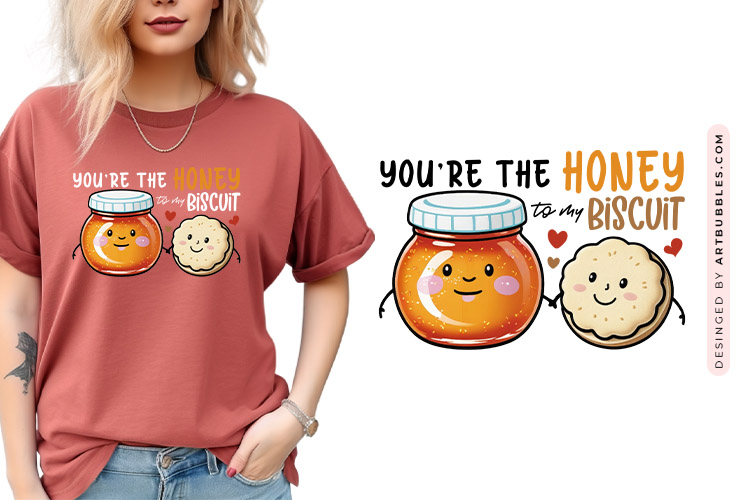 Food Pun Funny Valentine Sublimation Design