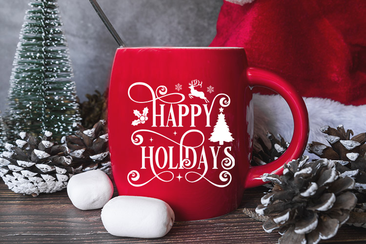 Happy Holidays - Christmas SVG Free Mug Mockup Image.jpg