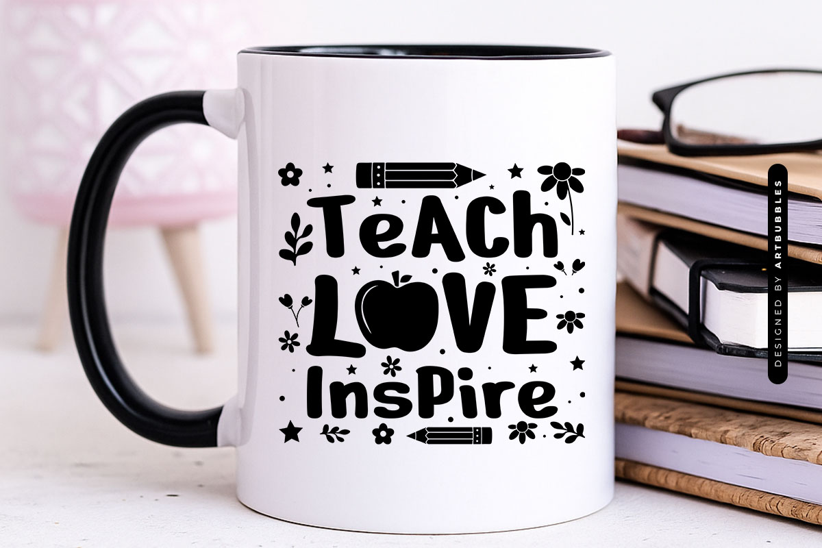 Teach Love Inspire - Floral Teacher Day SVG Mug Mockup Image.jpg