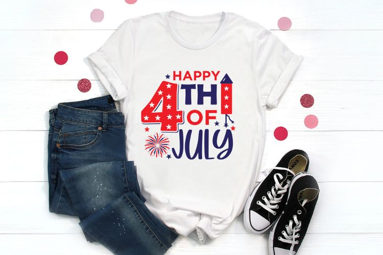 Happy 4th of July SVG Cut File Shirt Mockup Image.jpg