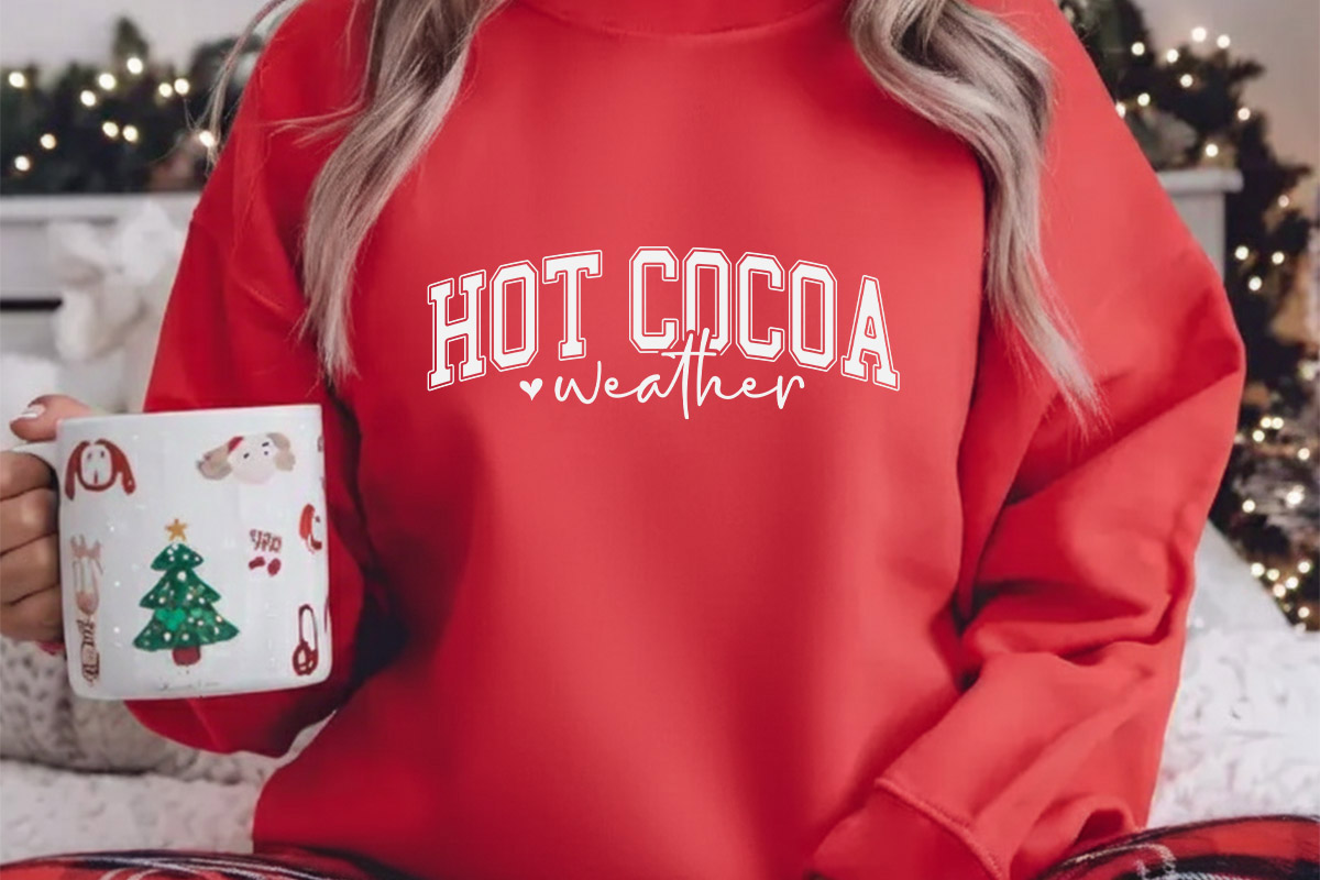 Hot Cocoa Weather - Winter Silhouette SVG Crewneck Shirt Mockup iamge.jpg
