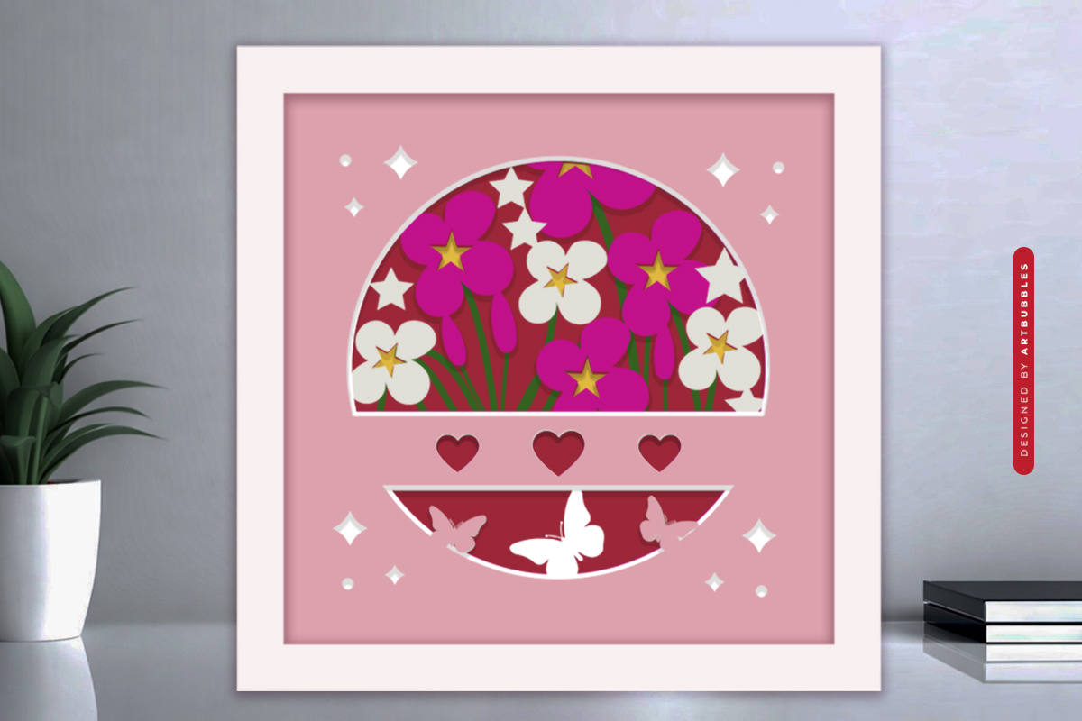 Layered Floral Valentine Shadow Box SVG Image 3.jpg