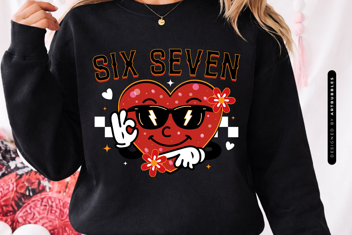 Funny Six Seven Valentines Sublimation PNG Sweatshirt Mockup Image.jpg