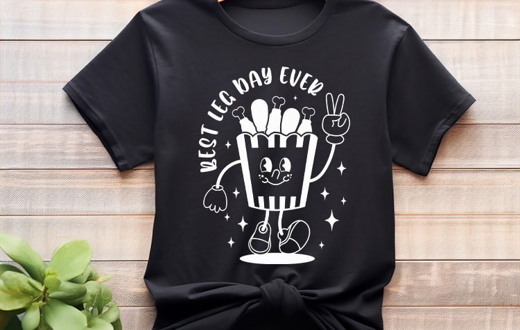 Best Leg Day Ever - Thanksgiving Svg File T Shirt Mockup Image.jpg